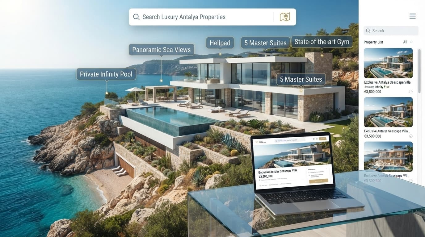 Antalya'da Emlak Sitesi Yaptırmak: İlan Yönetimi ve SEO