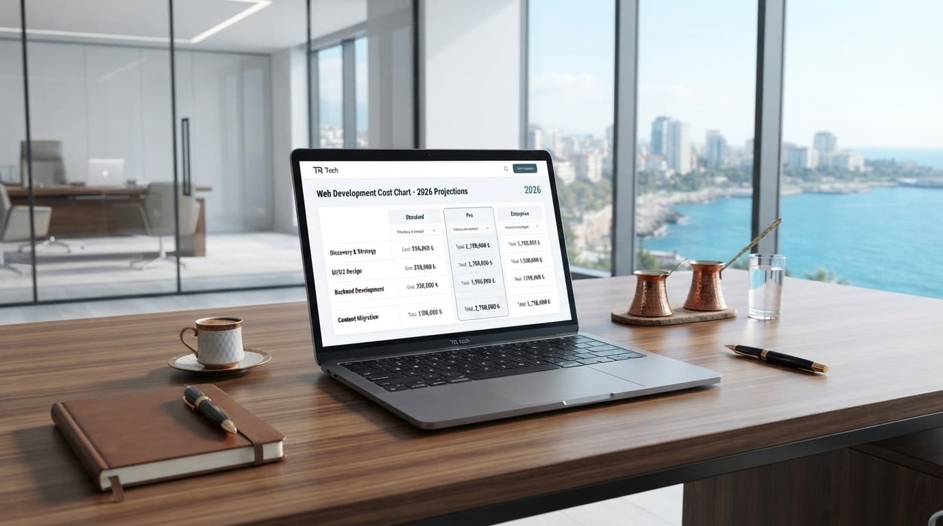 Türkiye'de KOBİ'ler için Web Sitesi Bütçesi 2026: Neye Ne Kadar Ödemelisiniz?